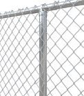 2.4m高い電流を通されたポリ塩化ビニールはチェーン・リンクの網の塀の日曜日の抵抗に塗った