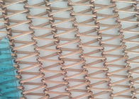 Sprialの織り方の建物の装飾のための建築コンベヤー ベルトの網のカーテン