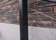 装飾的なフェルール階段柵のための適用範囲が広いSS304ワイヤー ロープの網