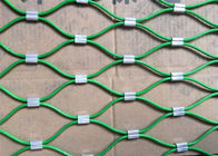 そっと囲う装飾的な金網ポリ塩化ビニール/ナイロンによって編まれるロープの網を曲げて下さい