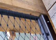 Xはステンレス鋼 ワイヤー ロープの網を柵で囲むInoxライン手すりをがちである