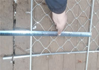 あや織り織り方の手すりのInfillは階段のためのステンレス鋼 ワイヤー ロープの網をケーブルで通信する