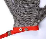 ステンレス鋼の安全手袋が金属の網をワイヤーで縛る反切口は抵抗力がある通気性を切った