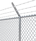 2.4m高い電流を通されたポリ塩化ビニールはチェーン・リンクの網の塀の日曜日の抵抗に塗った