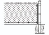 電流を通された鋼鉄チェーン・リンクの塀の張力バンド商業用等級の倍数のサイズ