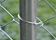 6つの1/2の」チェーン・リンクの塀の付属品のタイはアルミニウム構造の錆抵抗をワイヤーで縛ります