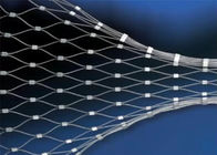 装飾的なワイヤー ロープの網の塀は、屋外の方法2.0 mm Xワイヤー ネットの網をがちです
