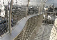 装飾的なワイヤー ロープの網の塀は、屋外の方法2.0 mm Xワイヤー ネットの網をがちです