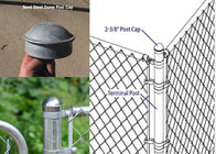 2-3/8」チェーン・リンクの塀の付属品のゲートのポストの角ポストのための円形のポストの帽子