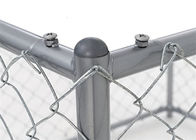 高レベル保証のためのかみそりの有刺鉄線が付いている8ft x 50ftのチェーン・リンクの生地の塀