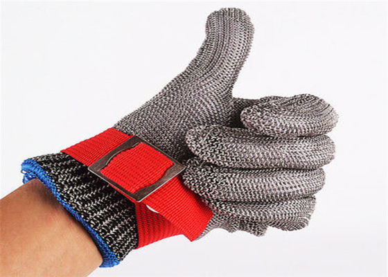 SS304ステンレス鋼の安全手袋、切断のための金属の網の手袋
